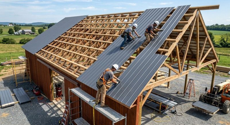 Barn Roof Construction in Lithonia, GA