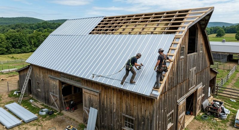 Barn Roof Construction in Lithonia, GA