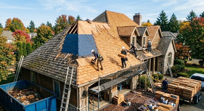 Cedar Roof Replacement in Atlanta, GA