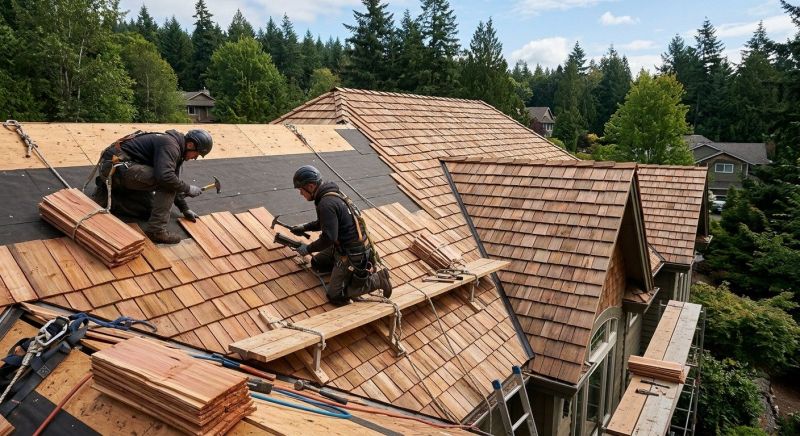 Cedar Shake Roof Construction in Duluth, GA