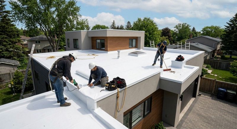 Flat Roof Installation in Suwanee, GA