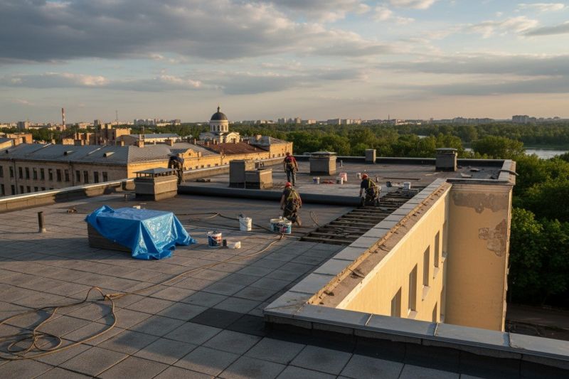 Flat Roof Replacement in Fulton County, GA