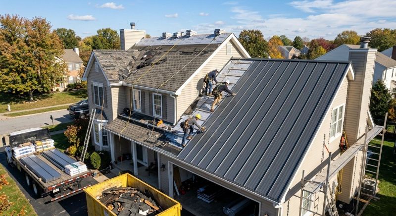 Metal Roof Replacement in Hampton, GA