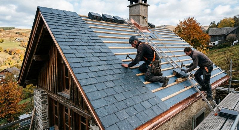 Slate Roof Construction in Gwinnett County, GA
