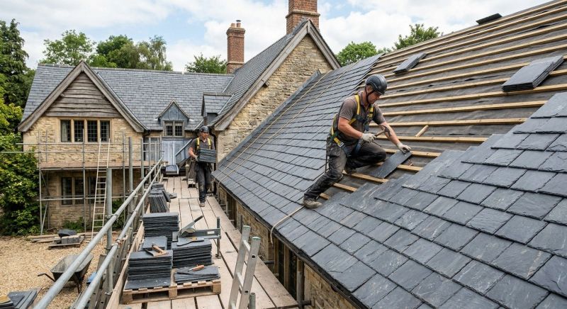 Slate Roof Installation in Covington, GA