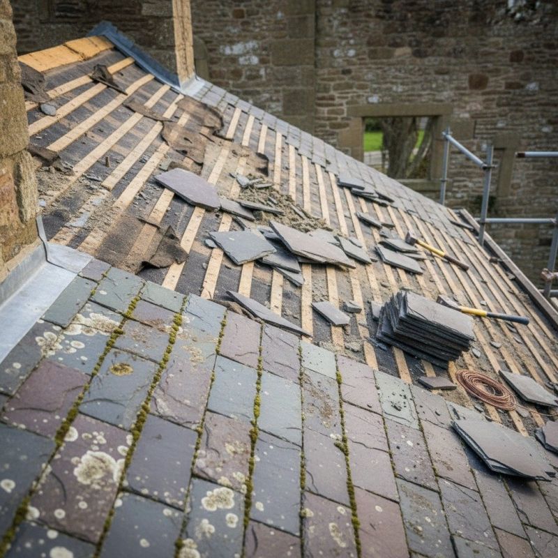 Slate Roof Replacement in Lovejoy, GA