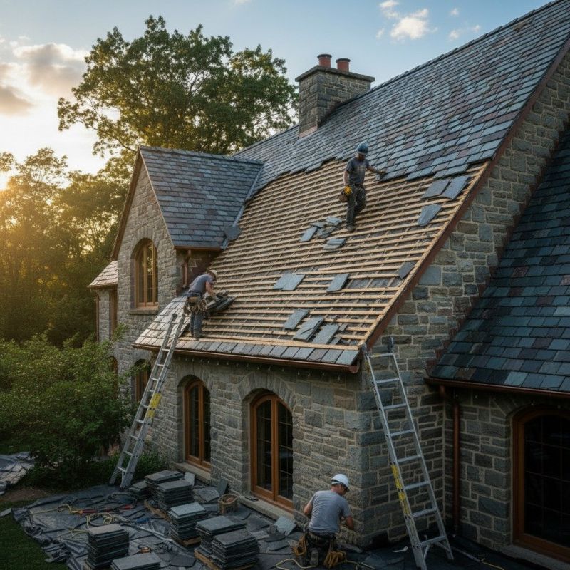 Slate Roof Replacement in Monroe, GA