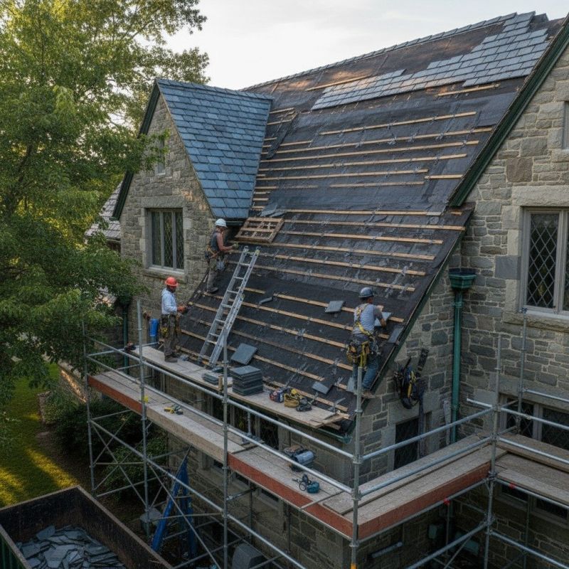 Slate Roof Replacement in Oxford, GA