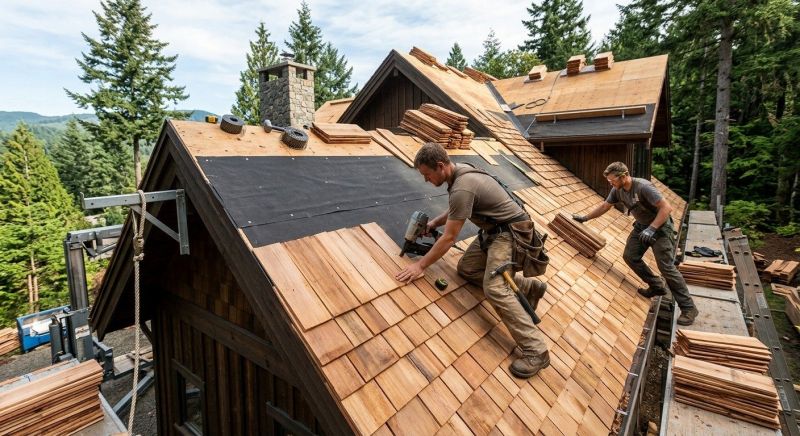 Wood Roofing Installation in Dacula, GA