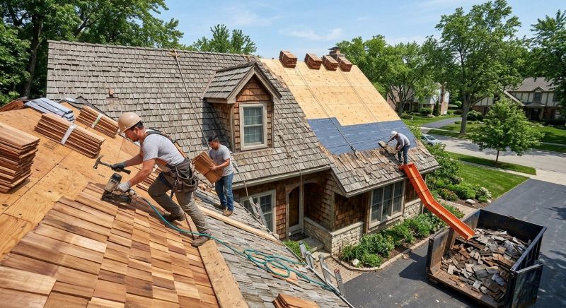 Wood Shake Roof Replacement in Lilburn, GA