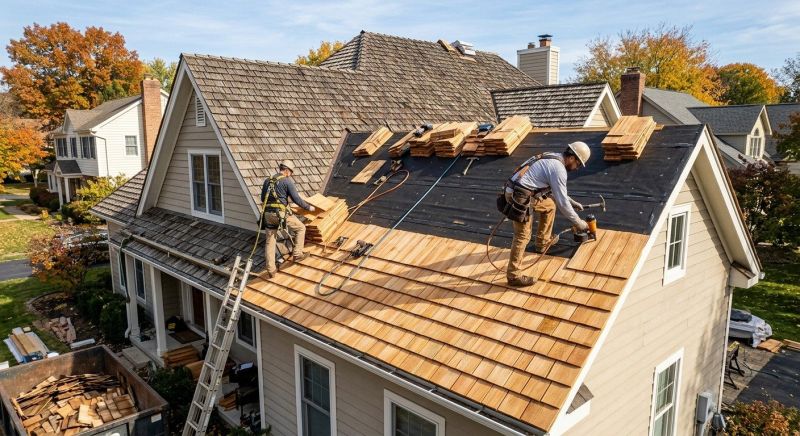 Wood Shake Roof Replacement in Suwanee, GA